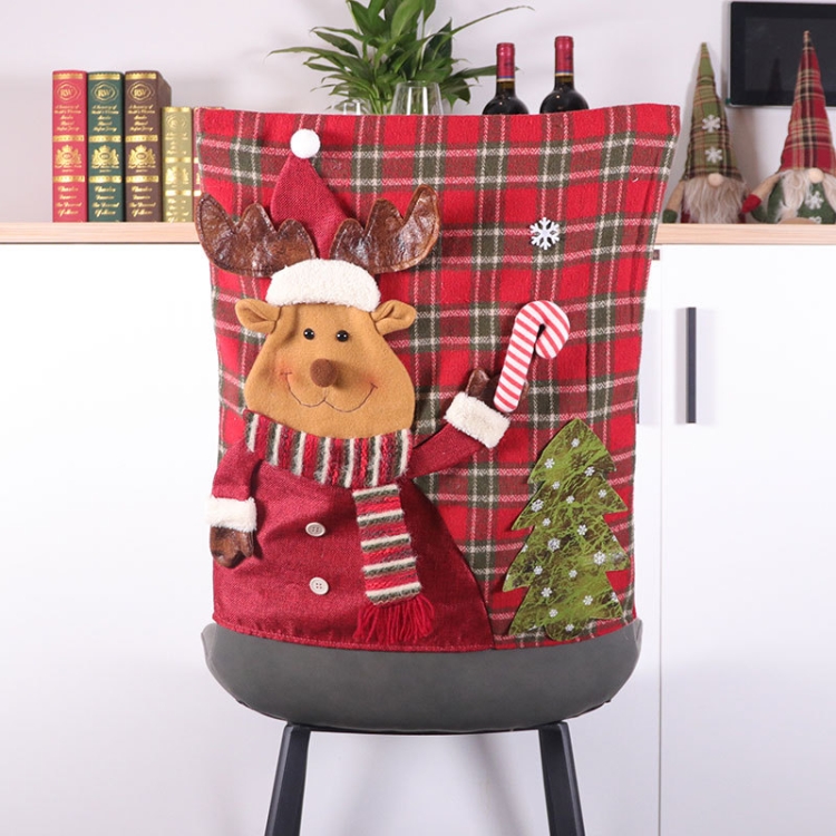 

Christmas Decoration Linen Chair Cover(Elk)