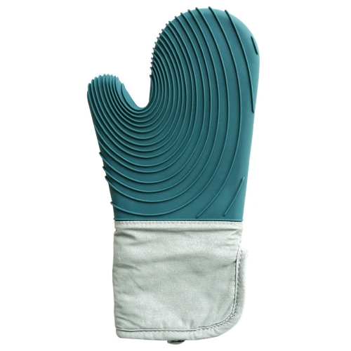 

Thickened Silicone Gloves Household Microwave Oven Anti-Scald Insulation Glove(Lake Blue)