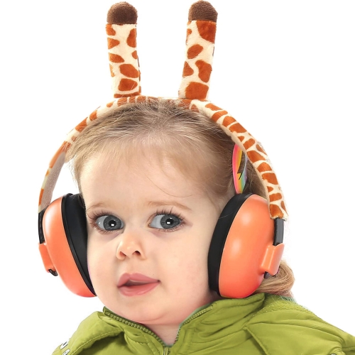 

Animal Shape Baby Soundproof Earmuffs Baby Noise-Proof Earmuffs(Giraffe)