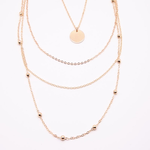

Boho Layering Jewelry Copper Choker Multi-layer Necklace for Women