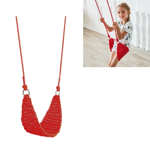 

Rope Net Kids Toys Children Outdoor Swing Baby Home Garden Garden Swing(Red)