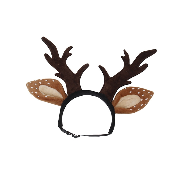 

Pet Christmas Dress Up Holiday Ornament Antlers Hair Band, Size: L