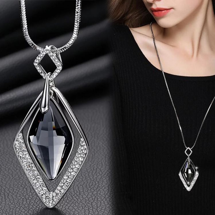 

Women Fashion Long Geometric Necklaces Pendants(Polygon)