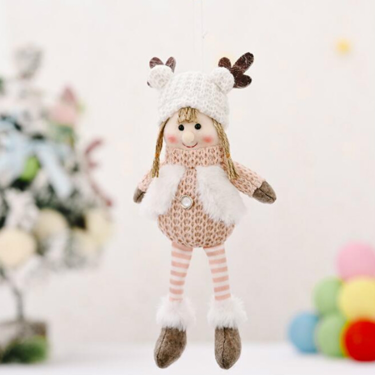 

4 PCS Christmas Decoration Antlers Child Christmas Tree Pendant Child Gift(Girl)