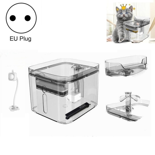 

Automatic Circulating Filter Six-Fold Purifying Pet Smart Water Dispenser, Style:Induction and Constant Temperature(EU Plug )