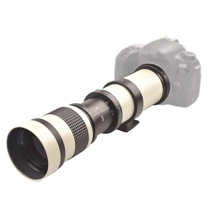 

Lightdow 420-800mm Telephoto Zoom Telephoto Astronomical Moon Exploration Bird Photo Photography Landscape T-Mount SLR Camera Manual Lens