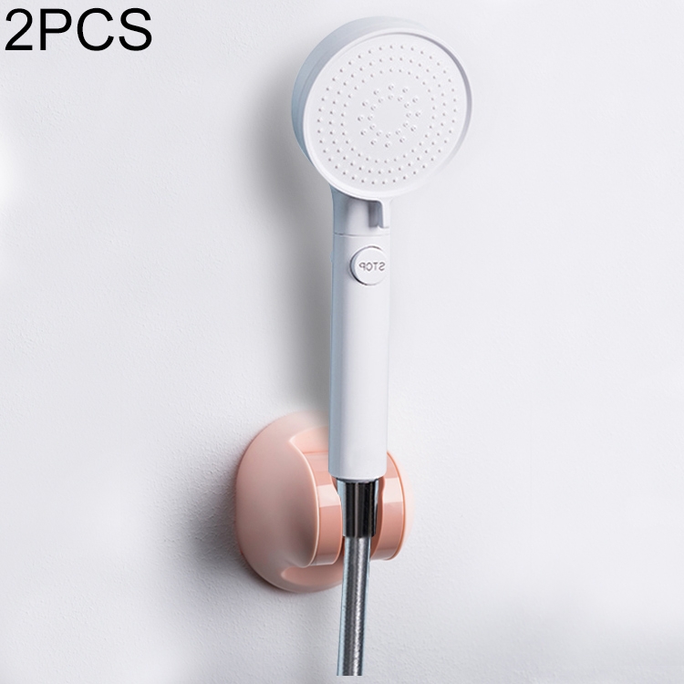 

2 PCS Creative Simple Bathroom Shower Bracket(Light Pink)