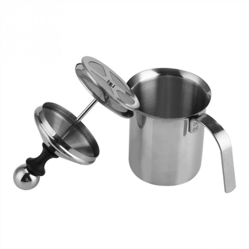 

2 PCS Stainless Steel Manual Foamer with Thickened Double Layer Foaming Filter(800ml)