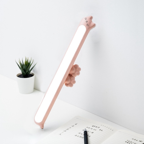 

Cartoon Cat Student Dormitory LED Desk Lamp Desk Eye Protection Reading Lamp, Specification:Plug-in Natural Light (Pink)