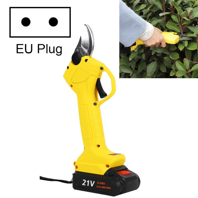 

21V Low Carbon Noise Reduction Lithium Battery Pruning Machine, Plug Type:EU Plug