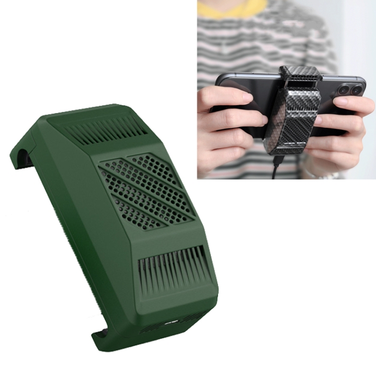 sunsky-online.com - 15% OFF by SUNSKY COUPON CODE: TBD0534840901 for USB Vibration-free Silent Mobile Phone Cooler Semiconductor Cooling Radiator for 4-6.5 inch Mobile Phones(Dark Green)