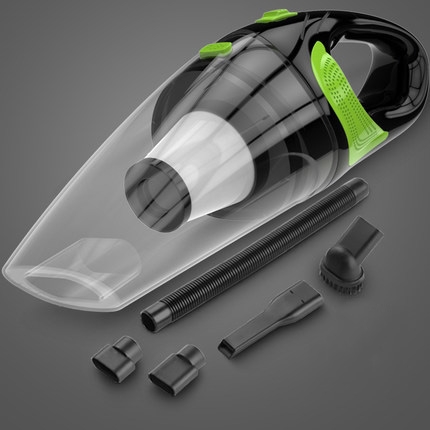 

Wireless Car Vacuum Cleaner Handheld Mini Vacuum Cleaner Super Suction Wet And Dry Dual Use Portable Vacuum Cleaner(Transparent+Green)