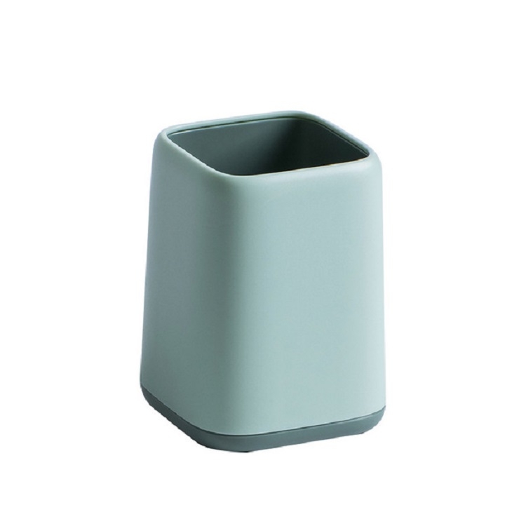 

Simple Pen Holder Storage Box Desktop Finishing Induction Box Makeup Brush Box(Light Green)