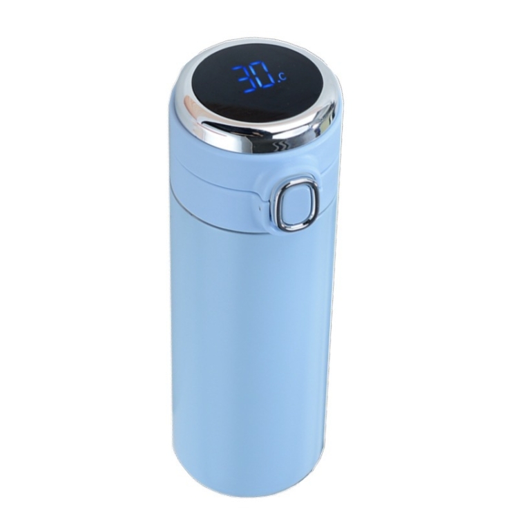 

Smart Temperature Measurement Digital Display Stainless Steel Vacuum Flask Cup, Capacity:300ml(Light Blue)