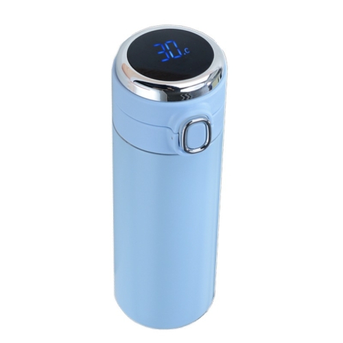 

Smart Temperature Measurement Digital Display Stainless Steel Vacuum Flask Cup, Capacity:420ml(Light Blue)