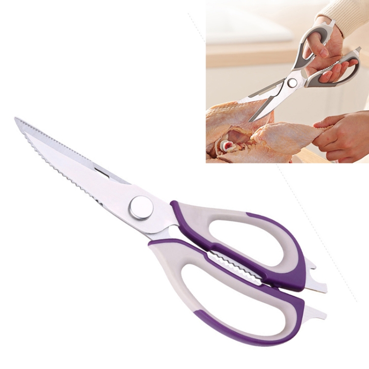 

Kitchen Multifunctional Scissors Seafood Detachable Chicken Bone Cleaning Cooked Food Kitchen Tool(Purple(No Logo))