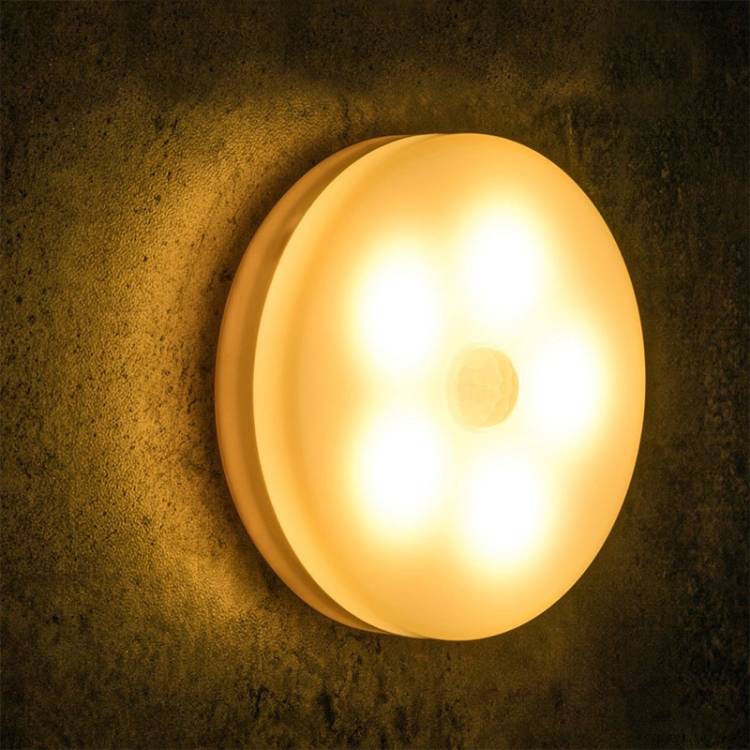 

Intelligent Human Body Induction LED Night Light Control Bedroom Bedside Table Lamp, Style:Rechargeable(Warm Light )