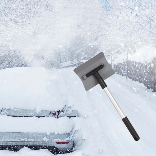 

2 PCS Car Snow Shovel Retractable Car Snow Removal Shovel Snow Frosting Tool(Gray)