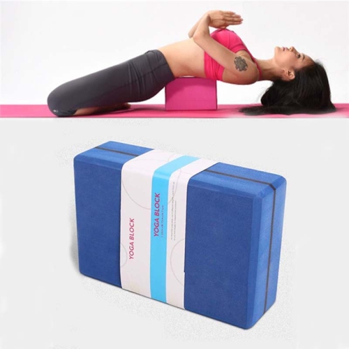 

Two-color High-Density EVA Weighted Yoga Bricks Yoga Aids Dance Practice Bricks(Navy Blue)