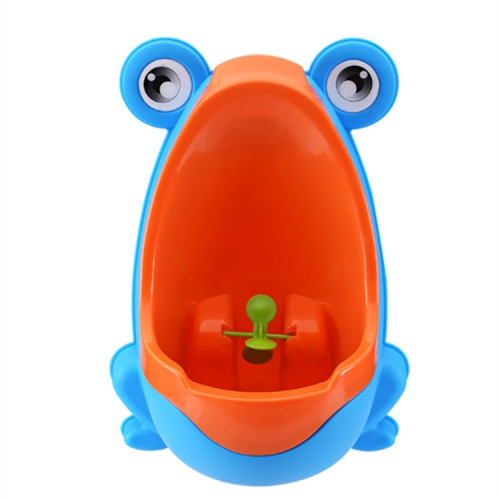 

Frog Cartoon Children Toilet Portable Wall-Hung Bedpan Boy Standing Urinal(Blue)