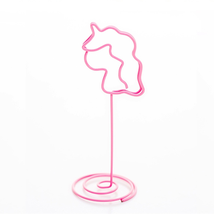 

Wedding Place Card Holder Photo Clip Table Number Stand(Unicorn)