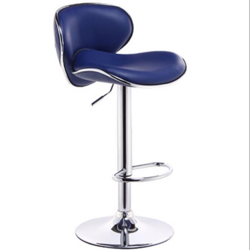 

Modern Minimalist Fashion Lift High Foot Bar Chair Rotary Cash Register Chair(Blue)