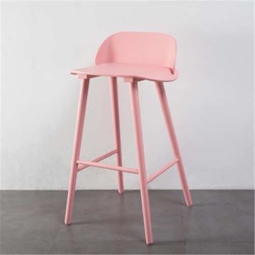 

Nordic Modern Minimalist Fashion Wrought Iron High Bar Table and Chairs(Pink)