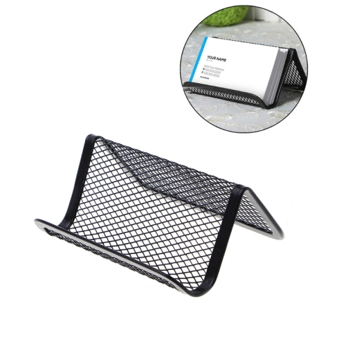 

10 PCS Office Convenient Practical Metal Mesh Card Holder