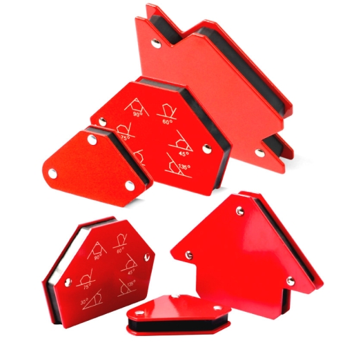 

6 In 1 Welding Positioner Multiple Specifications Magnetic Fixed Angle Tool Welding Accessories(Red)