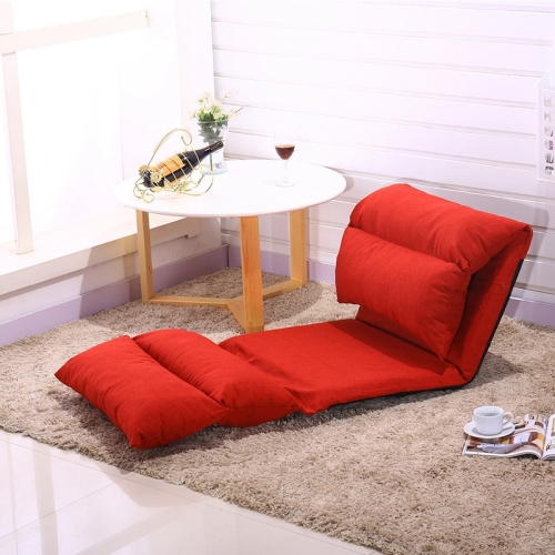 

Folding Bed Living Room Modern Lazy Couch Furniture Floor Gaming Chair Sleeping Sofa Bed(Red)