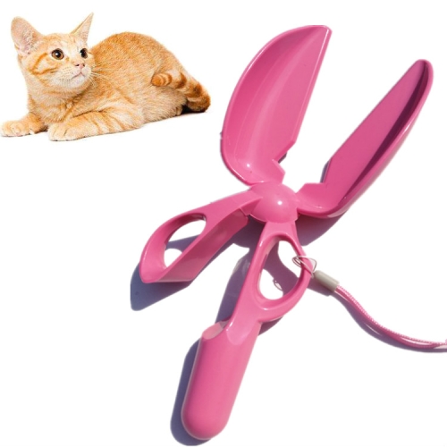 

4 PCS Dog Cat Pit Picker Pet Manure Picker Scissor Type Poop Shovel Pet Cleaning Products(Pink)