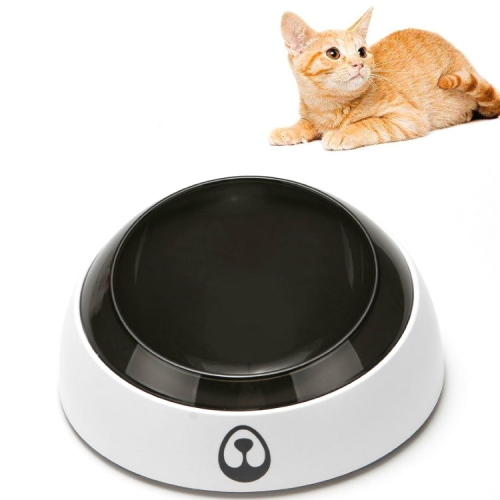 

Cat Dog Bowl Non-Slip Pet Bowl Protection Spine Pet Bowl, Specification: Single Bowl(Black White)