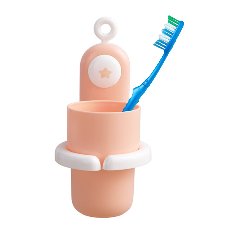 

Children Cartoon Toothbrush Cup Wall-mounted Mouthwash Cup(Princess Pink)