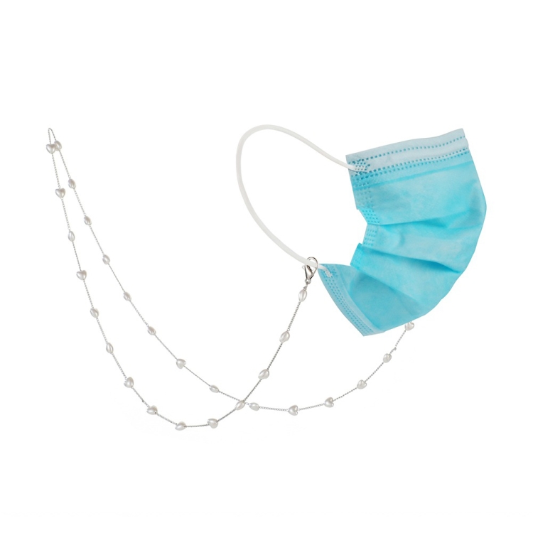 

3 PCS Mask Lanyard Love Pearl Anti-Lost Mask Lanyard Hanging Neck Glasses Chain