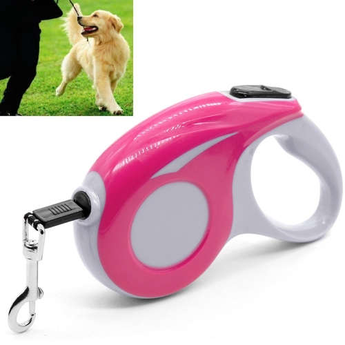 

Automatic Pet Traction Device Household Dog Walking Retractable Traction Rope, Length:3m(Pink)