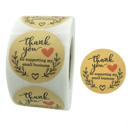 

3 PCS Rolls Thank You Stickers Baking Gift Sealing Sticker Wedding Holiday Label, Size: 5.0cm / 2inch