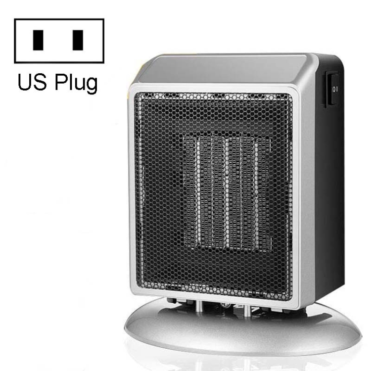 

Mini Heater With Two-Stage Adjustable Desktop Heater, Plug Type:US Plug(Silver)