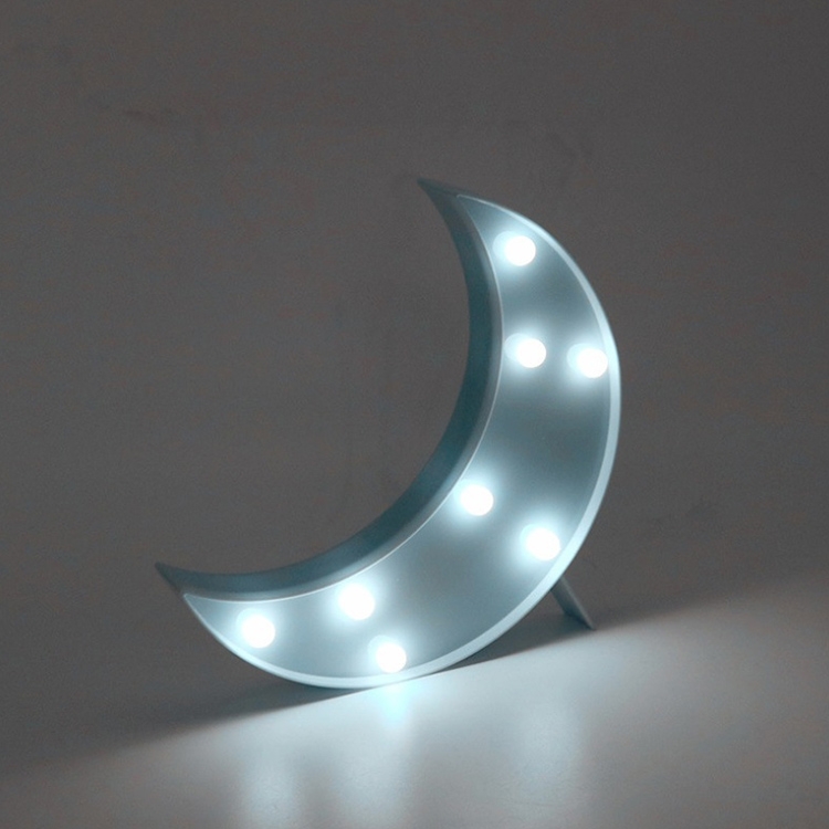 

LED Creative Night Light Holiday Decoration Light, Style: Blue Moon(Warm White Light)