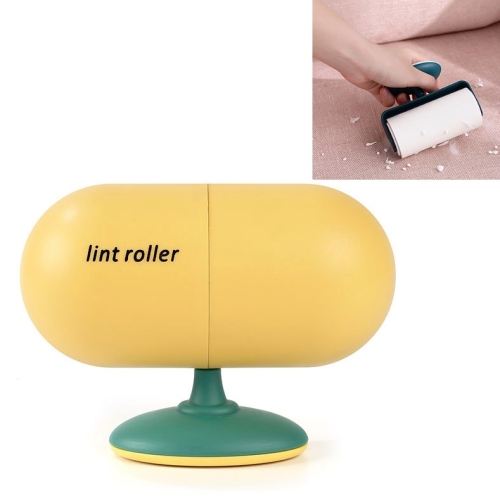 

Capsule Tearable Cleaning Hair Removal Device Home Office Portable Hair Sticking Device, Specification: Sticking Device + 8 Roller(Orange)