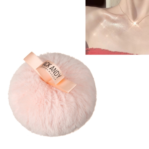 

Peach High Gloss Loose Powder Setting Ball Clavicle Glitter Hair Ball Puff