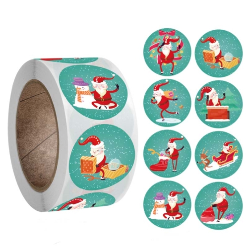 

3 PCS Roll Sticker Christmas Day Gift Decoration Gift Series Sticker Label, Size: 2.5cm / 1inch(K-30-25)