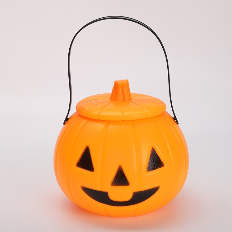 

2 PCS Hand-Held Halloween Pumpkin Lantern Decoration With Lid, Style:Classic