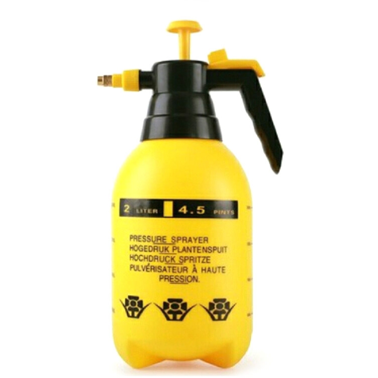 

2L Car Washing Pressure Spray Pot Auto High Corrosion Resistance Clean Pump Pressurized Sprayer Bottle(Yellow)