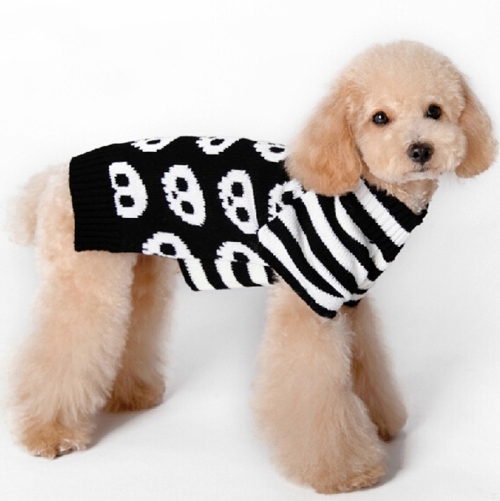 

Halloween Skull Pet Sweater Cat & Dog Costume, Size: XL