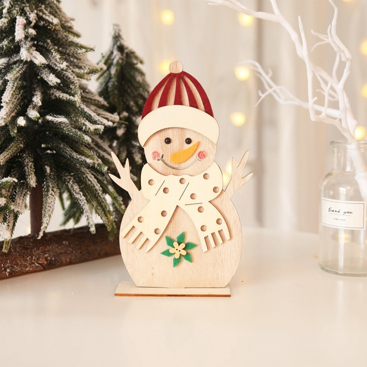 

5 PCS Christmas Wooden Decorative DIY Ornaments(Tree Branch Snowman)