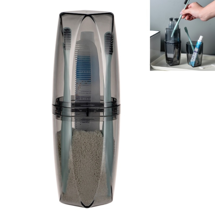 

Portable Multifunctional Wash Cup Travel Large Capacity Toothbrushing Cup Set, Colour: Gray Suit