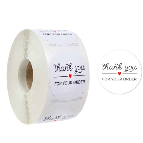 

10 PCS Roll Seal Stickers Thank You Stickers Wedding Decoration Stickers Label, Size: 2.5cm/1inch(A-12)