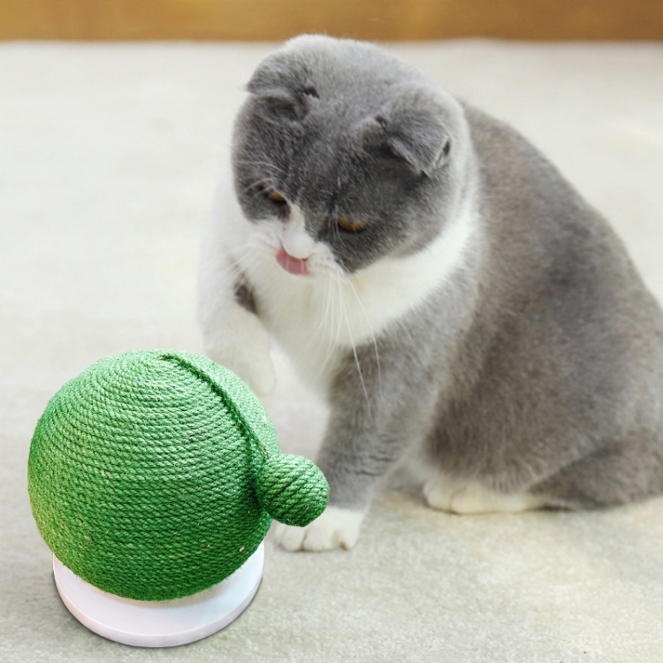 

Sisal Wear-Resistant Claw Grinder Cat Catch Ball(White)