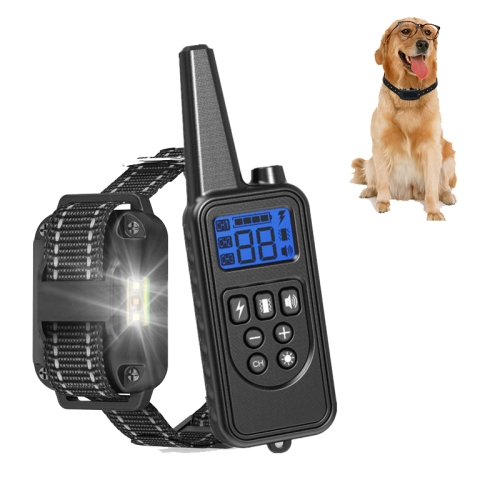 

Bark Stopper Pet Supplies Collar Remote Control Collar Dog Training Device, Style:880-1 Black