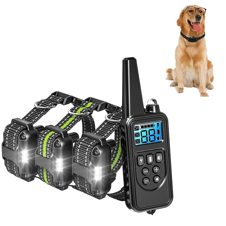 

Bark Stopper Pet Supplies Collar Remote Control Collar Dog Training Device, Style:880-3